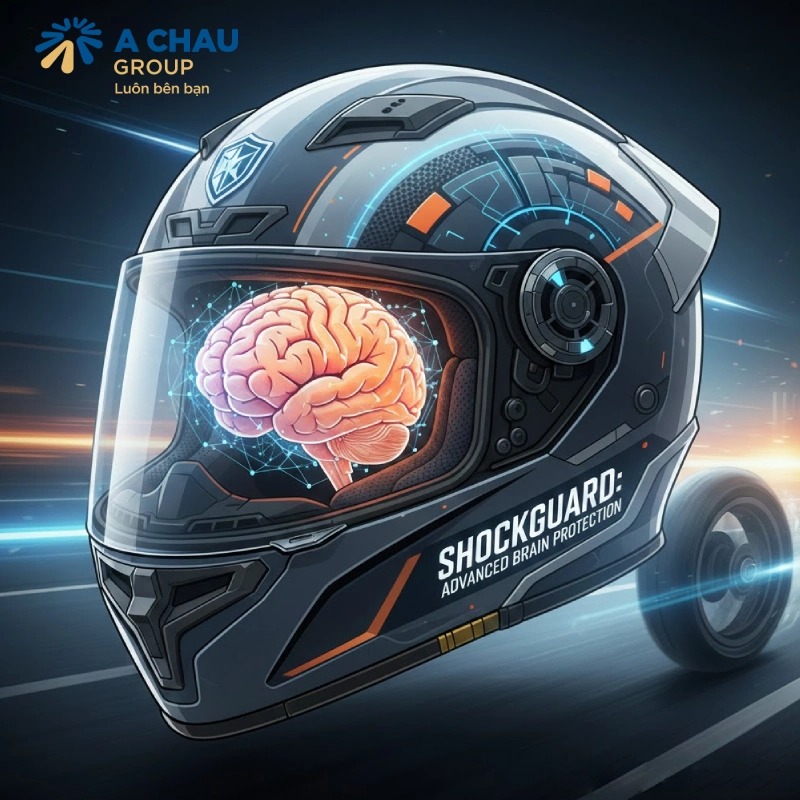 Bảo vệ não bộ khỏi rung chấn và va đập thứ cấp là công dụng khách của nón bảo hiểm