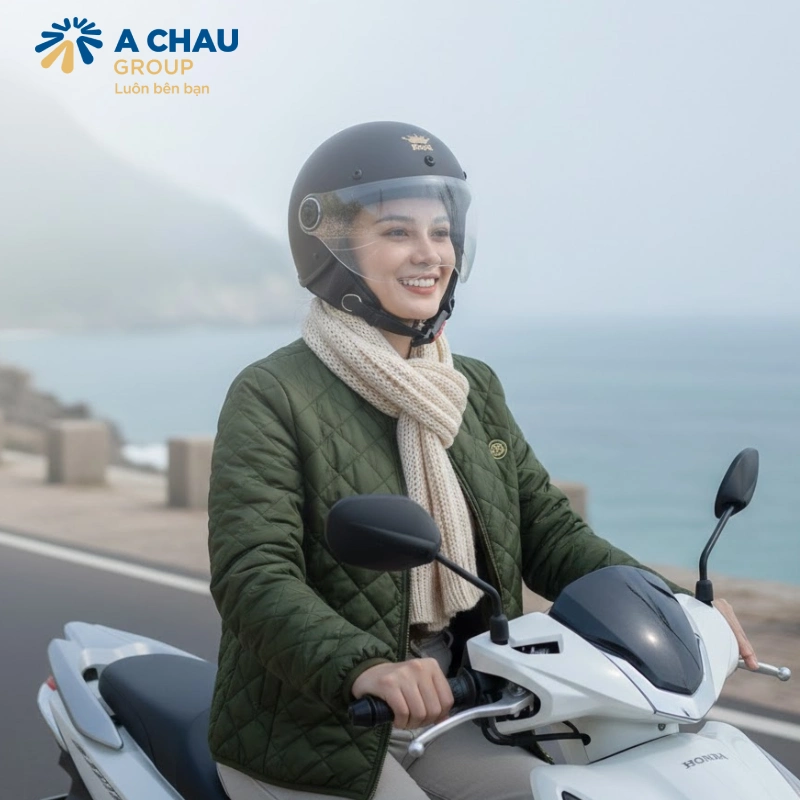 công dụng khác của nón bảo hiểm là hỗ trợ giữ ấm bảo vệ sức khỏe