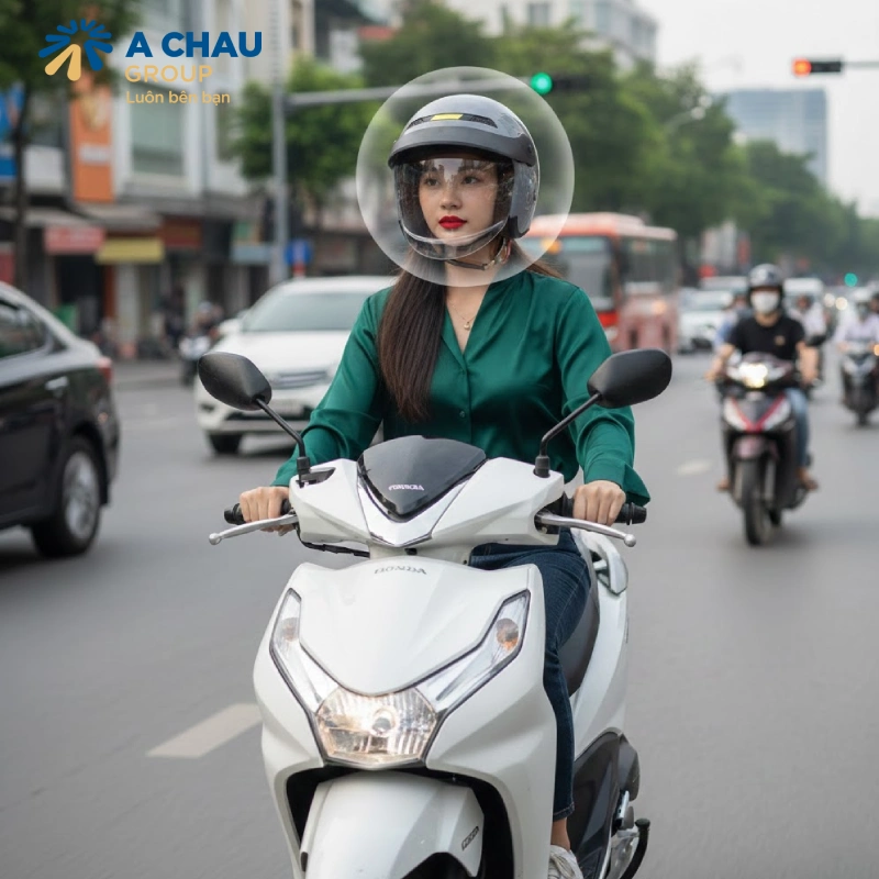 Giảm tác động của tiếng ồn giao thông khi đội mũ bảo hiểm chất lượng