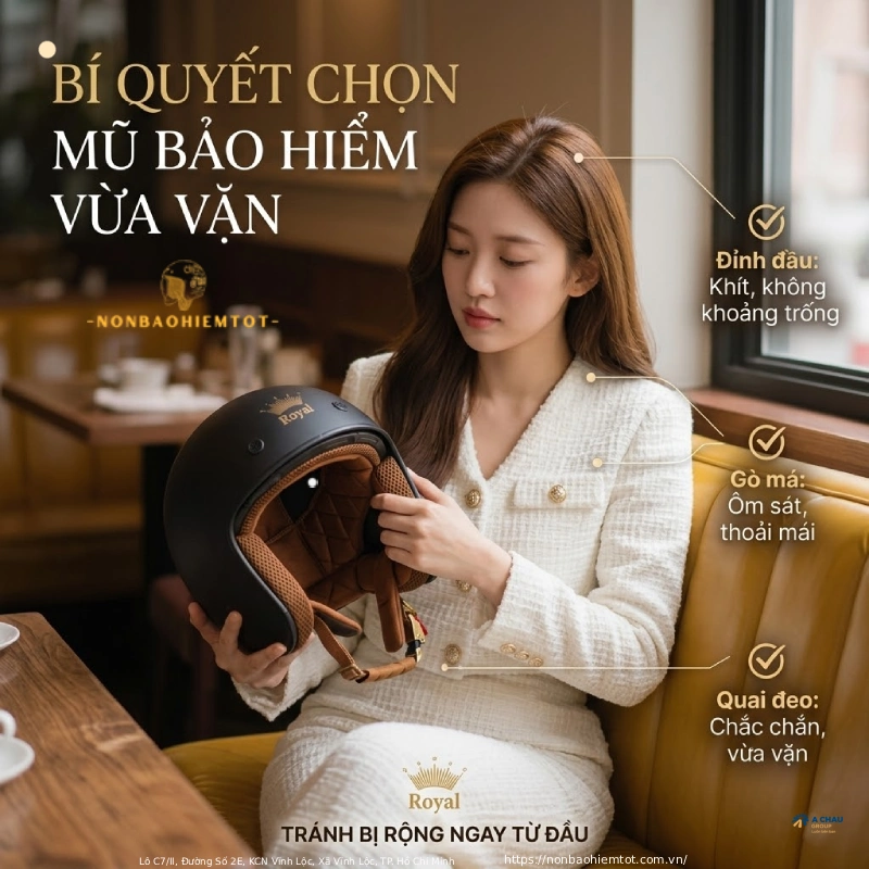 Cách chọn mũ bảo hiểm chuẩn đúng 