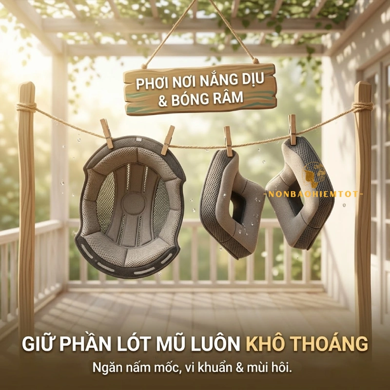 Giữ phần lót bên trong luôn khô thoáng