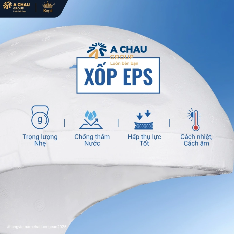 Ruột nón được làm từ xốp EPS cao cấp