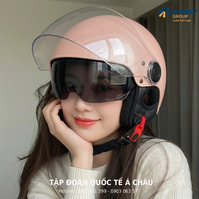 mũ bảo hiểm 1/2 nữ