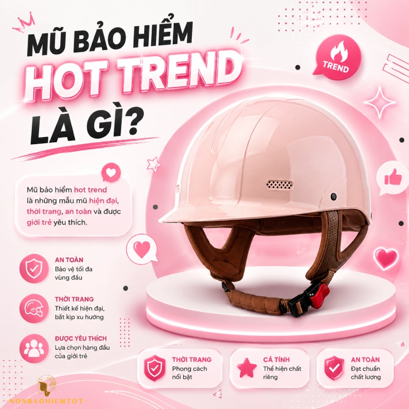 Mũ bảo hiểm hot trend là gì?