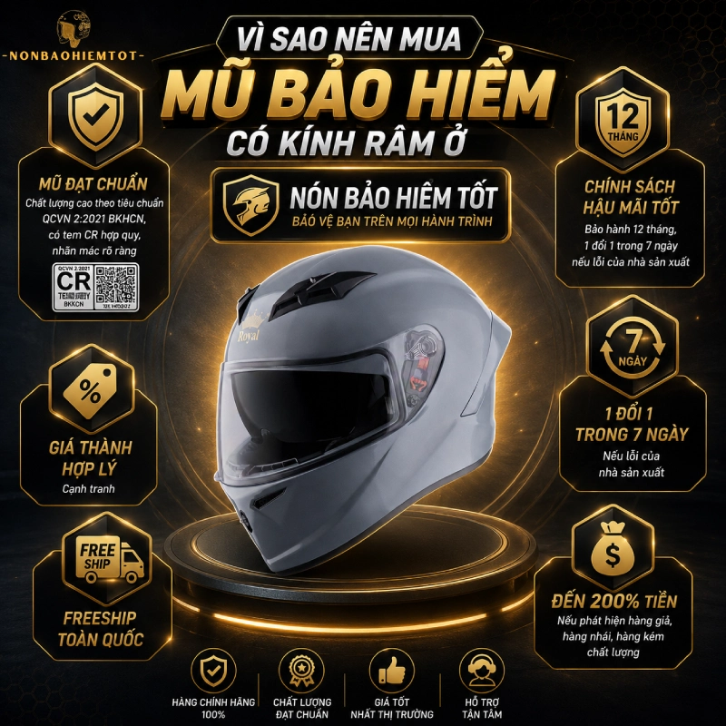 Vì sao nên chọn mua mũ bảo hiểm tại Nón bảo hiểm tốt