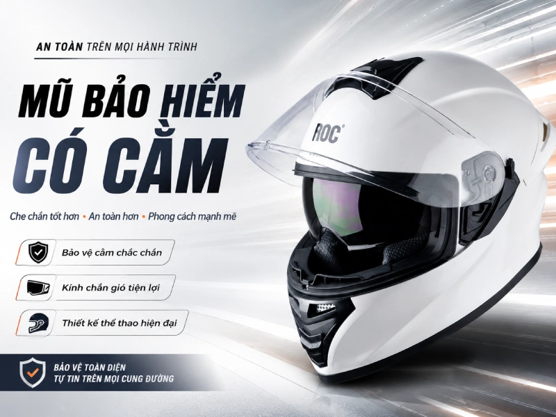 Mũ bảo hiểm có cằm