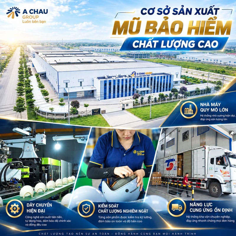 Cơ sở sản xuất mũ bảo hiểm tốt nhất tại Việt Nam